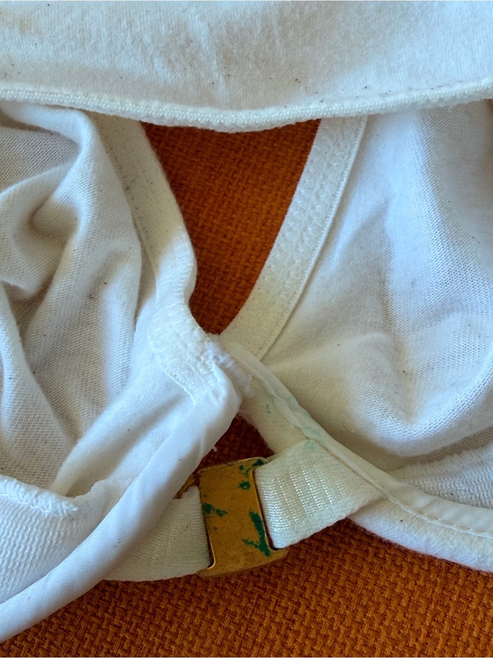 Vintage Donna Karan White Front‑Closure Race back Cotton Bra - Picture 5 of 6